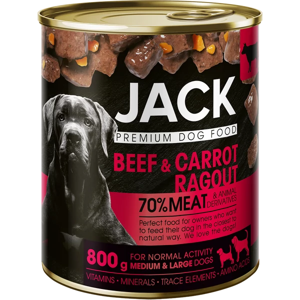 Jack kutya konzerv ragu marha-répa 800g