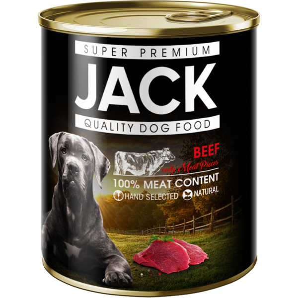 Jack konzerv 100% marhahús 800 g kutya