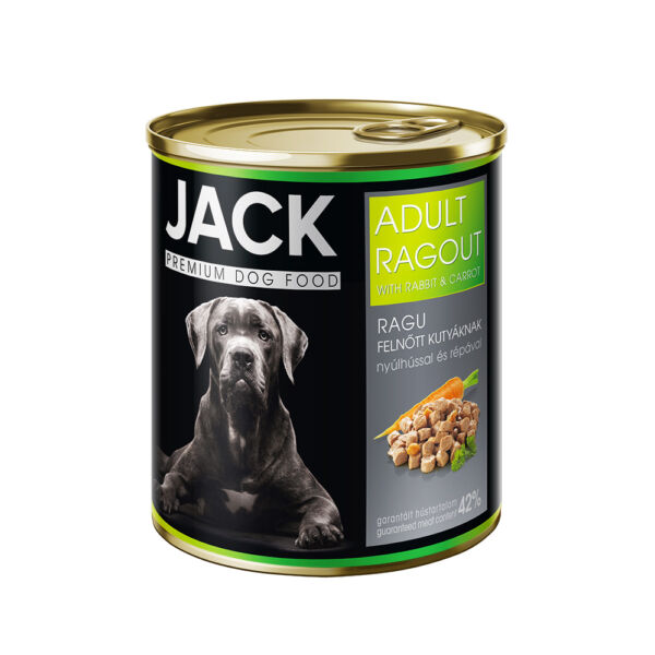 Jack kutya konzerv ragu adult nyúl-répa 800 g