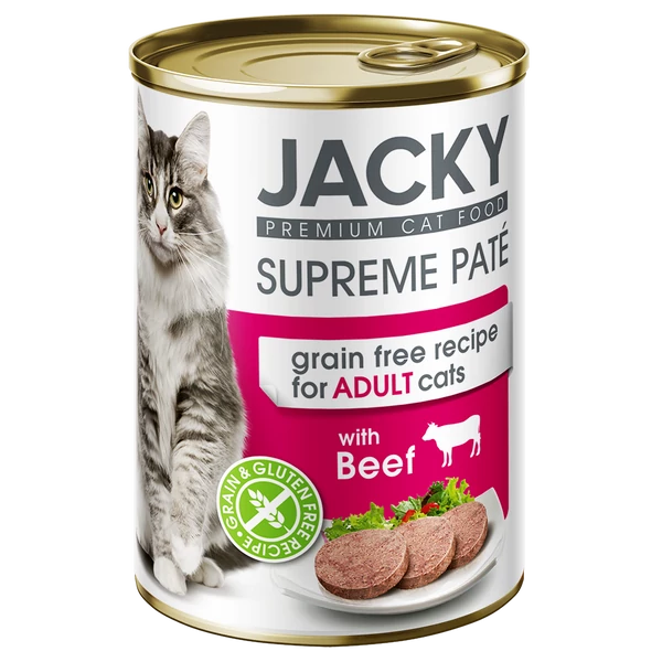 Jacky macska konzerv pástétom marha 400g