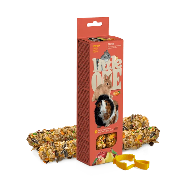 Little One dupla rúd tengerimalacnak nyúlnak és csincsillának gyümölcsökkel 2x60 g