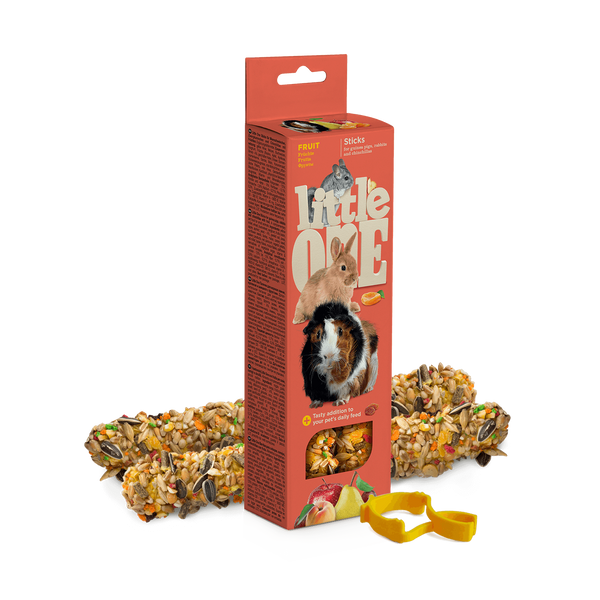 Little One dupla rúd tengerimalacnak nyúlnak és csincsillának gyümölcsökkel 2x60 g