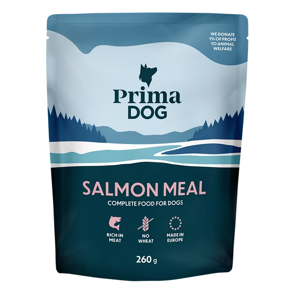 PrimaDog Salmon Alutasakos nedves kutyatáp 260g