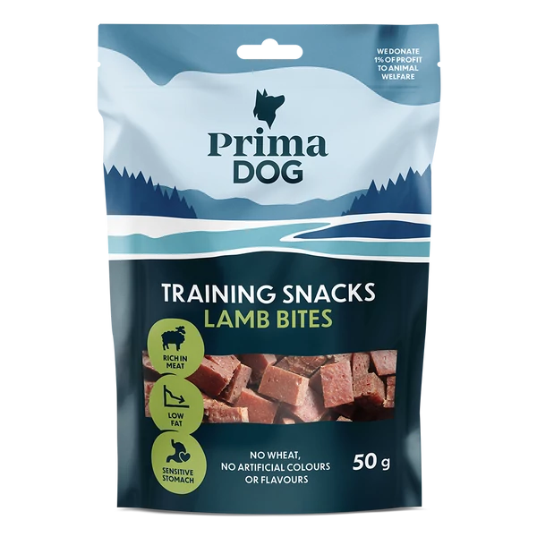 PrimaDog kutya jutalomfalat Training snack bárányfalat 50g