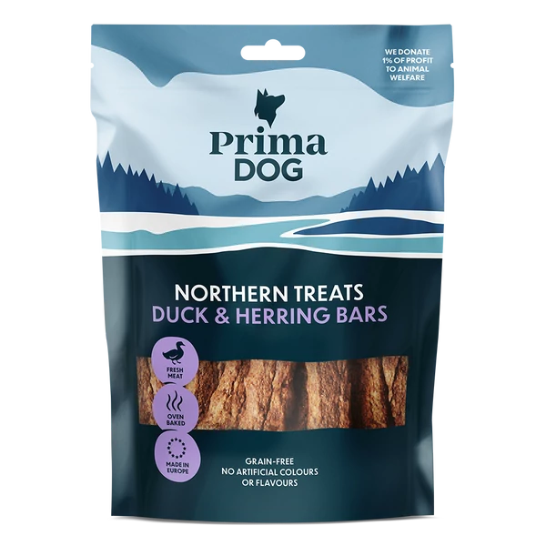 PrimaDog kutya jutalomfalat kacsa hering 80g