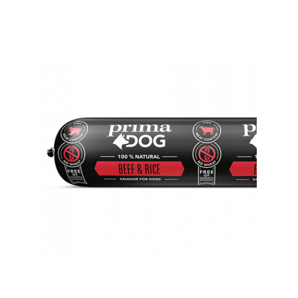 PrimaDog Szalámi Marha-rizs 800g