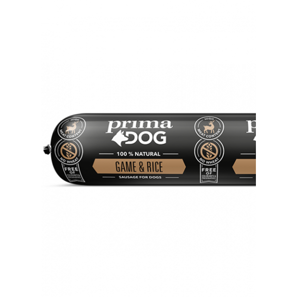 PrimaDog Szalámi Vad-rizs 800g