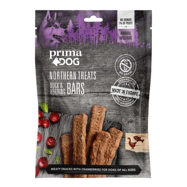 PrimaDog kutya jutalomfalat kacsa hering 80g