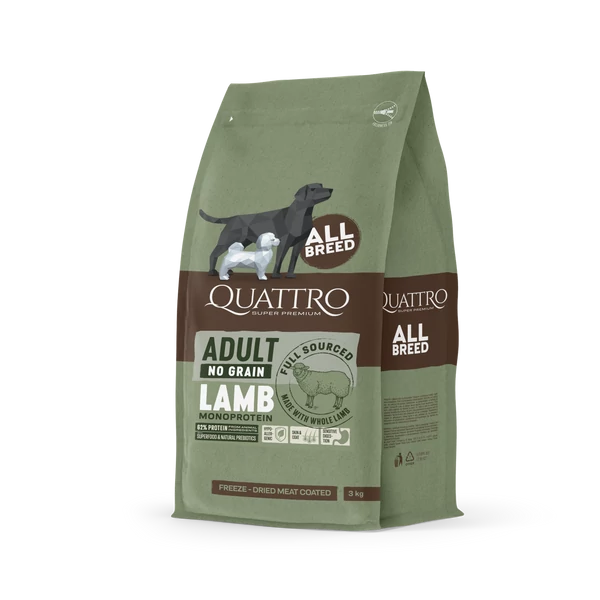 QUATTRO Hypoallergenic ADULT LAMB kutyatáp 3kg