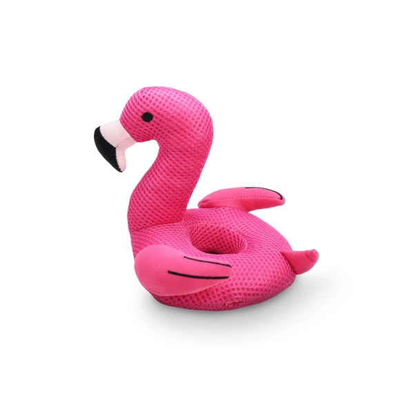 Record Summer kutyajáték mesh flamingo 18x16x15 cm