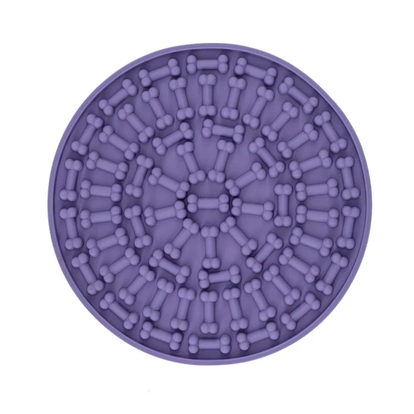 RECORD Licking Mat Kerek Tál Lila 15 CM