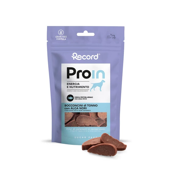 RECORD ProIn Jutalomfalat Kutyáknak Bocconcini Tonhalas 75 g 