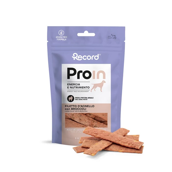 RECORD ProIn Jutalomfalat Kutyáknak Filetto Bárányos 75 g 