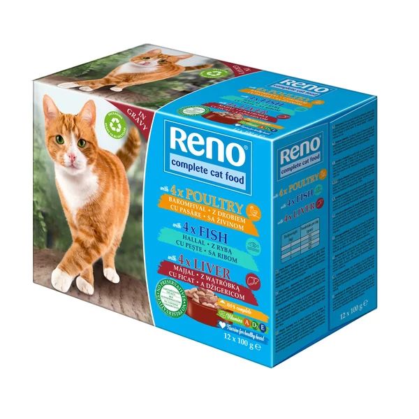 Reno Pouch Macska vegyes-íz 12x100 g