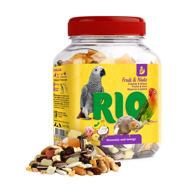 RIO Gyümölcs és Mag Mix Nagy és Óriáspapagájnak 160 g