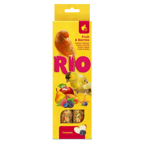 RIO Dupla Rúd Kiegészítő madáreleség gyümölcsökkel kanáriknak 2x40 g