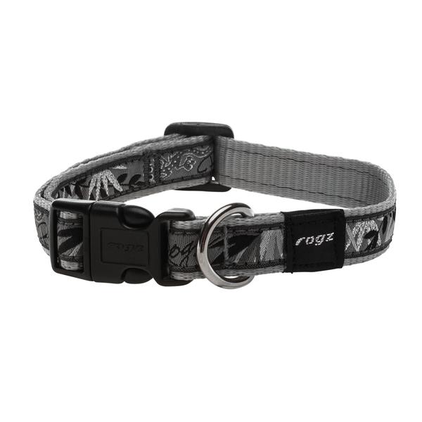 Rogz FANCY DRESS nyakörv M 16 mm Ezüst gekkós