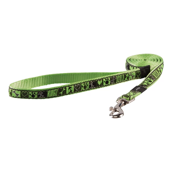 Rogz FANCY DRESS Multi-póráz XL 1,8 m Zöld mintás