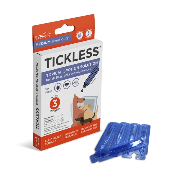 TICKLESS CITRONELLA Topical Spot On Kutyáknak M (5x2 ml)