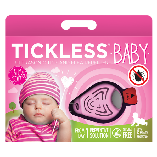 TICKLESS BABY Pink ultrahangos kullancsriasztó