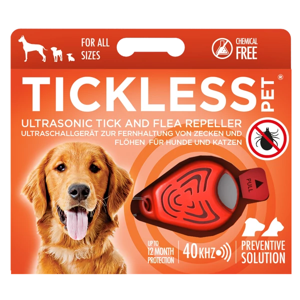 TICKLESS PET Narancs ultrahangos kullancsriasztó