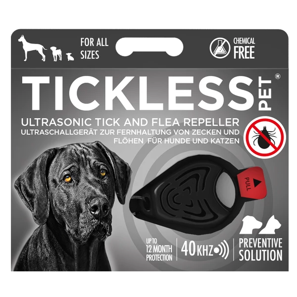 TICKLESS PET Fekete ultrahangos kullancsriasztó