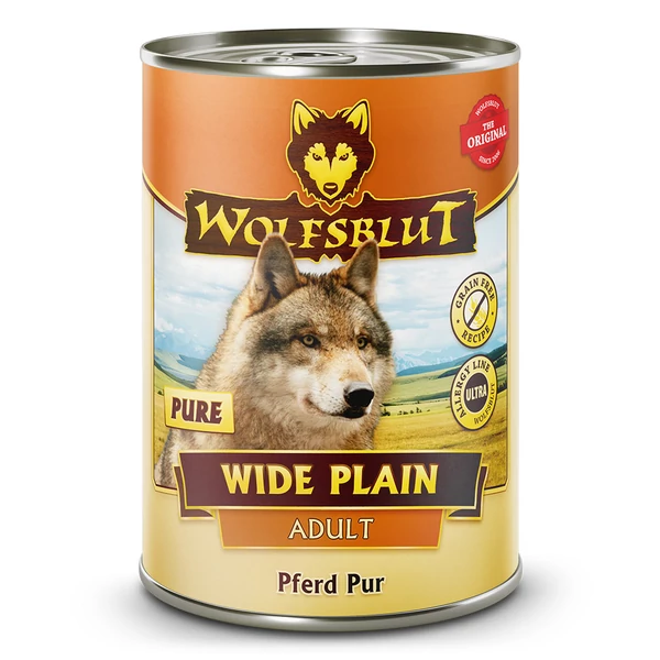 Wolfsblut Wide Plain Pure Adult Lóhús Konzerv nedves kutyatáp 395 g