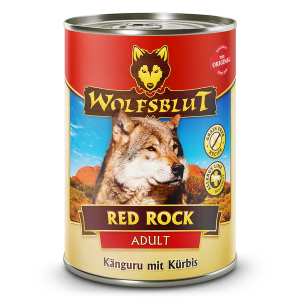 Wolfsblut Red Rock Adult Kenguruhús Sütőtökkel Konzerv nedves kutyatáp 395 g
