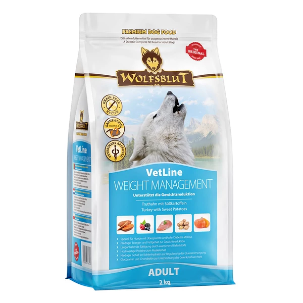 Wolfsblut VetLine Weight Management Pulykahús száraz kutyatáp 2 kg