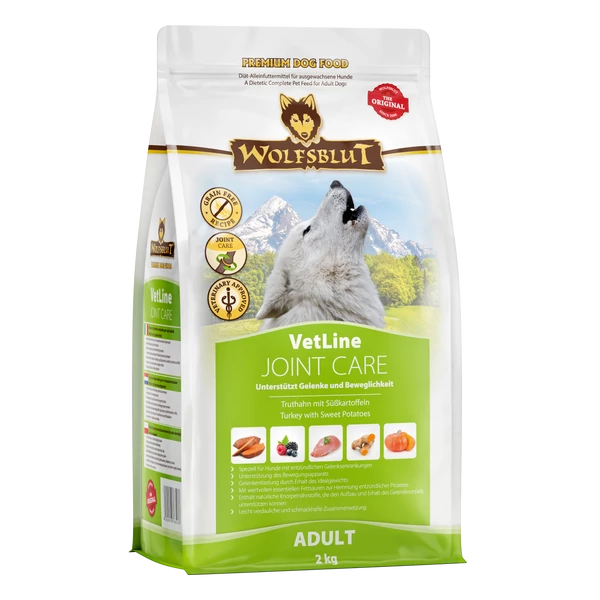 Wolfsblut VetLine Joint Care - Pulyka Édesburgonyával száraz kutyatáp 2 kg