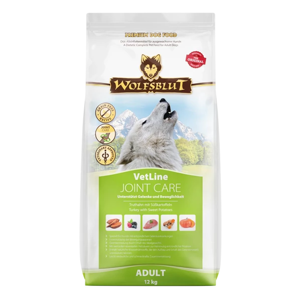 Wolfsblut VetLine Joint Care Pulyka Édesburgonyával száraz kutyatáp 12 kg