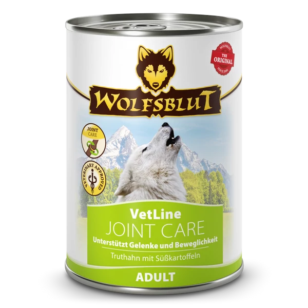 Wolfsblut VetLine Joint Care Pulyka Édesburgonyával Konzerv nedves kutyatáp 395 g