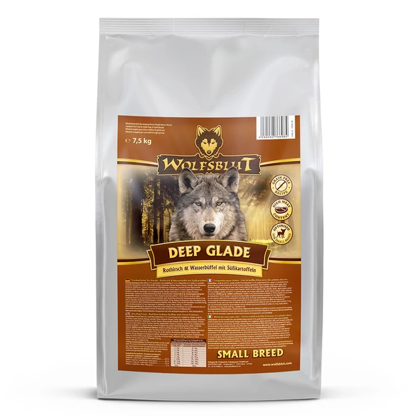 Wolfsblut Deep Glade Small Breed Gímszarvas Édesburgonyával száraz kutyatáp 7,5 kg
