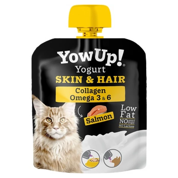 YowUp SKIN AND HAIR szőr-bőr ápoló prebiotikus joghurt macskáknak 85g