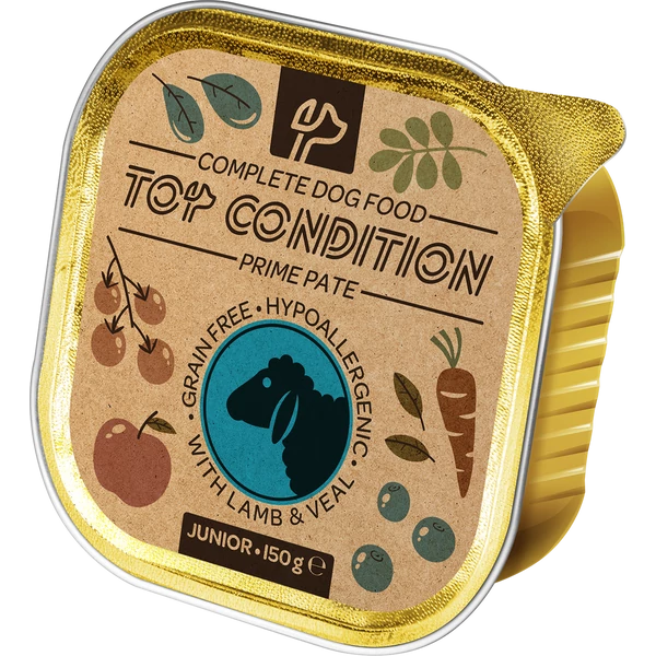 Top Condition alutálkás kutyaeledel junior bárány-borjú 150 g